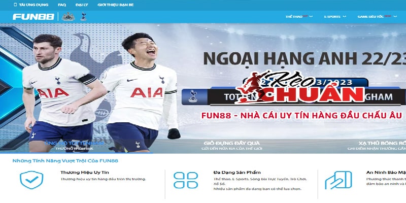 Fun88 là nhà cái hợp pháp sở hữu giao diện website đẹp mắt