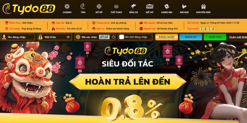 Tydo88 nhà cái tặng tiền nổi tiếng với cộng đồng game thủ