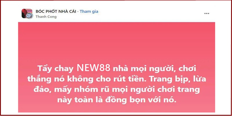 Một số nội dung được đăng tải khiến người chơi hoang mang về New88