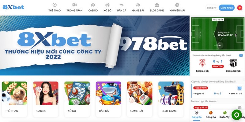 Kho game nhà nhà cái 8xbet với nhiều tựa game nổi bật